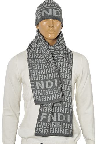 fendi hat and scarf set.